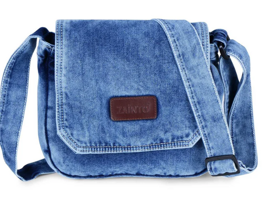 Denim Crossbody Sling Bag for Women and Men