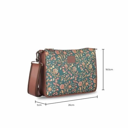 Large Floral Duffle Bag with Handbag & Sling Bag