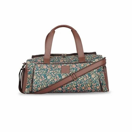 Large Floral Duffle Bag with Handbag & Sling Bag